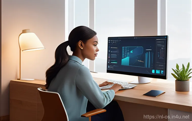윈도우 11의 새로 추가된 기능 - **Prompt 1: Intelligent Workflow with Copilot**
A sophisticated and clean digital illustration d...