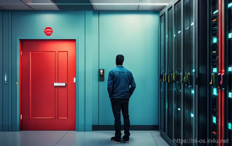 리눅스에서 파일 권한 설정 방법 - **Prompt:** A focused, dynamic scene showcasing a skilled system administrator (a person of ambiguou...