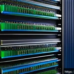 Home 18 윈도우와 리눅스의 파일 시스템 차이 - A detailed infographic-style digital artwork illustrating a comparison between NTFS, ext4, and Btrfs...