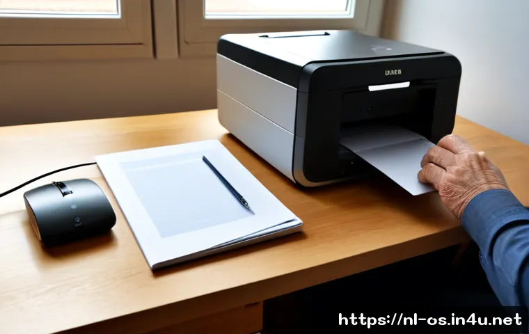 Home 17 macOS에서 프린터 설치 및 설정 방법 - Photorealistic bright home office in the Netherlands, a modern all-in-one desktop computer on a clea...